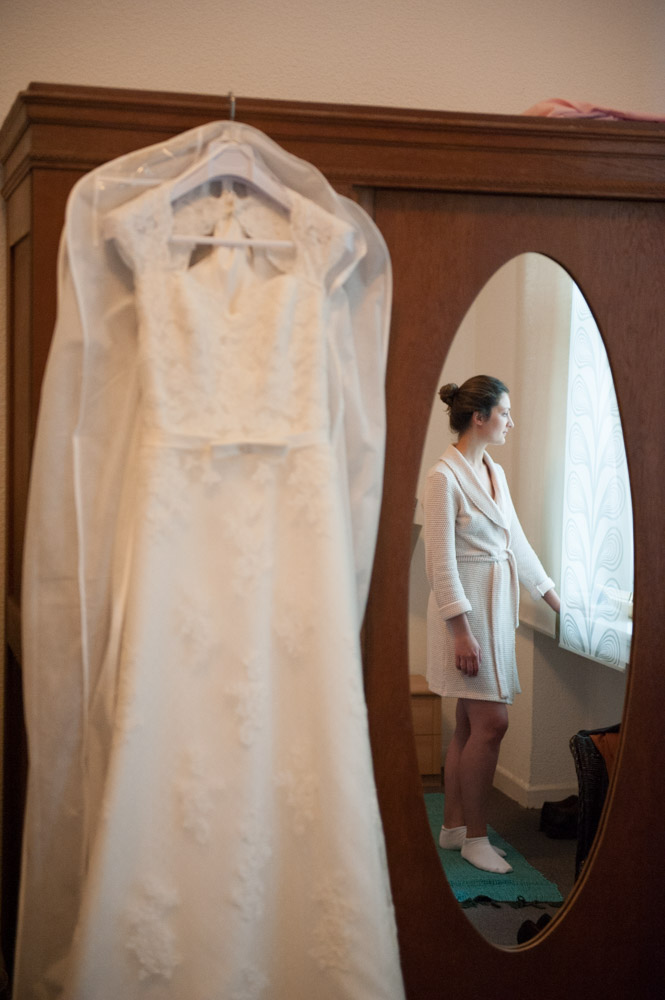 Braut und Brautkleid