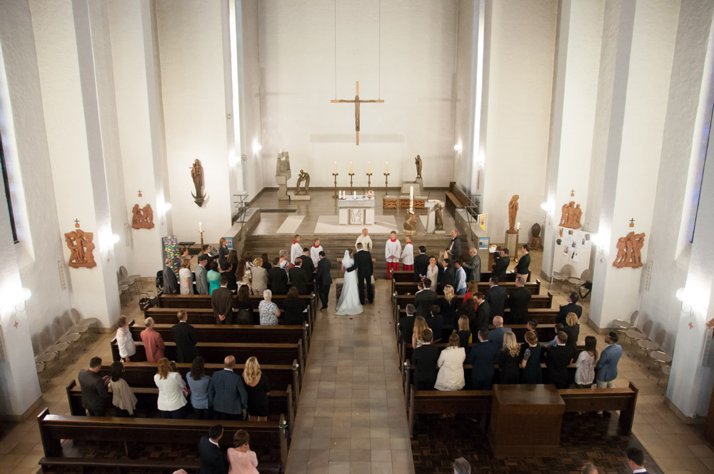 Trauung Kirche von der Orgelbühne